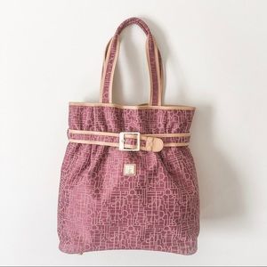 Diane Von Furstenburg | Bucket Bag | pink & tan